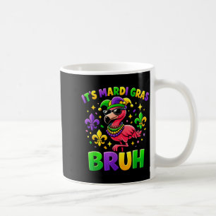 Its Mardi Gras Bruh Cute Flamingo Mardi Gras Carni Coffee Mug