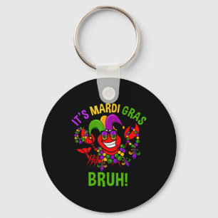 It's Mardi Gras Bruh Dabbing Crawfish Carnival Kid Keychain