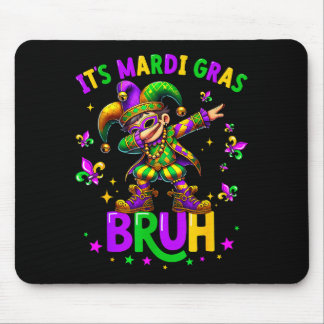 It's Mardi Gras Bruh Dabbing Leprechaun Jester New Mouse Pad