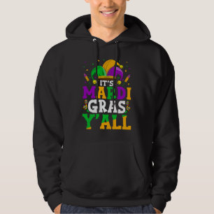 It's Mardi Gras Y'all Costume  Mardi Gras Mask Bea Hoodie