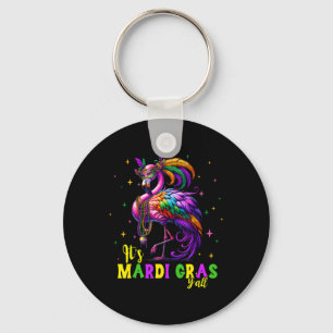 Its Mardi Gras Y'all Flamingo Costume Girls Women  Keychain