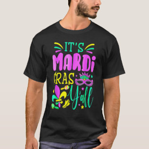 Its Mardi Gras Yall Mardi Gras Party Jester Festiv T-Shirt