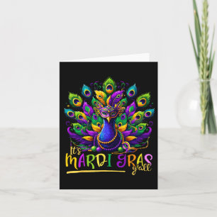 Its Mardi Gras Y'all Pea Costume Kids Women Mardi Card