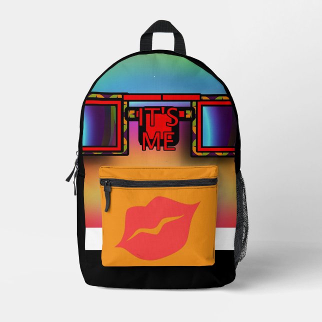 IT'S ME Whimsical  Printed Backpack (Front)
