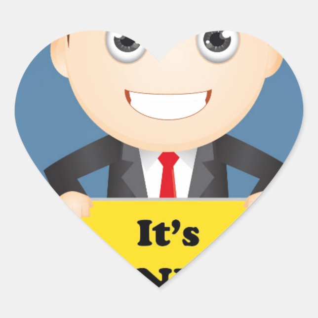 Its Monday Heart Sticker (Front)