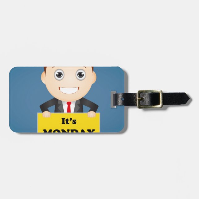 Its Monday Luggage Tag (Front Horizontal)
