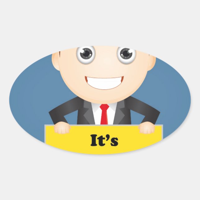 Its Monday Oval Sticker (Front)