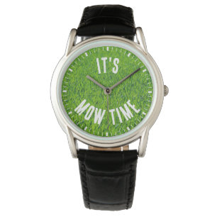 It's Mow Time Lawn Mowing Themed Watch