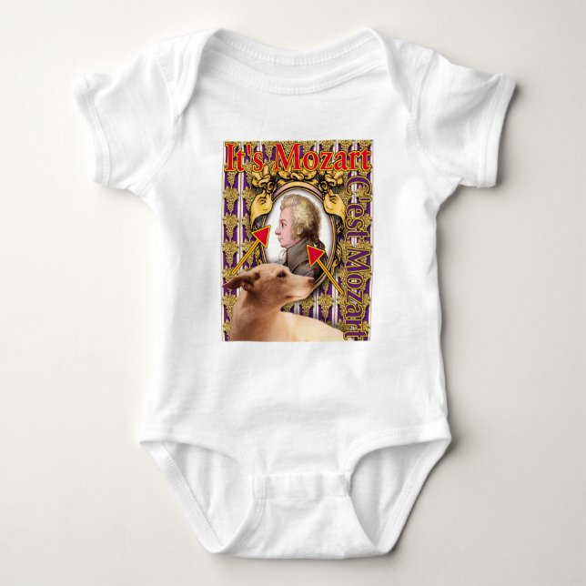 It's Mozart Baby Bodysuit (Front)