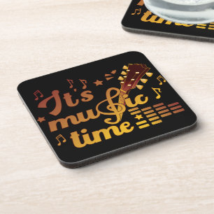 It's Music Time, Gold Guitar Musical Coaster