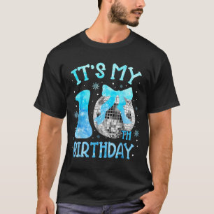 Its My 10th Birthday Coquette Bow Disco 10 Year Ol T-Shirt