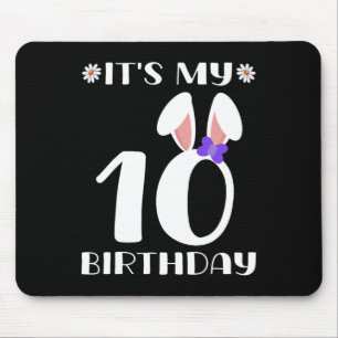 It's My 10th Birthday Happy Easter Day 10 Years Ol Mouse Pad
