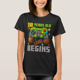 It's My 10th Birthday Pixel Gaming Controller 10 Y T-Shirt