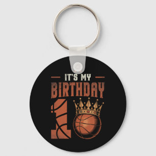 It's My 10th Birthday Sketll 10 Years Old Retro Vi Keychain