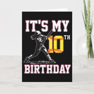 It's My 10th Birthday Softll Girl 10 Year Old Part Card