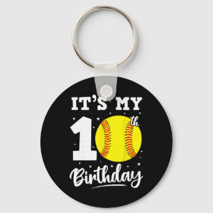 It's My 10th Birthday Softll Ten Year Old Birthday Keychain