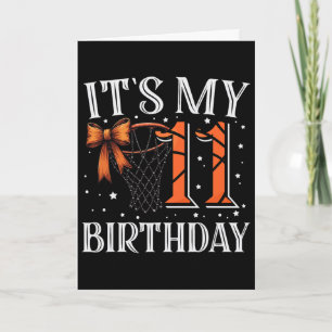It's My 11 Birthday Sketll Girl Bday Party Daughte Card