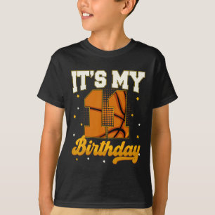 Its My 11th Birthday Sketll Boy 11 Years Old Gifts T-Shirt