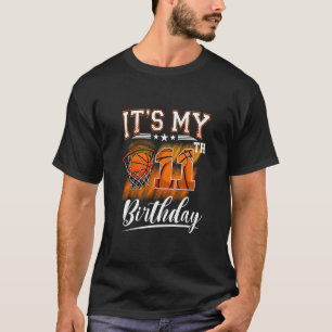 It's My 11th Birthday Sketll Theme 11 Years Old Bi T-Shirt