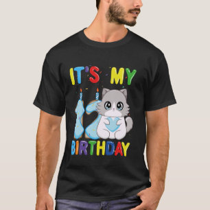 It's My 12th Birthday Boy 12 Year Old Ragdoll Cat T-Shirt