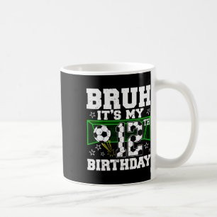 It's My 12th Birthday Boy Soccer 12 Years Old Coffee Mug