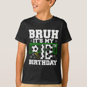 It's My 12th Birthday Boy Soccer 12 Years Old  T-Shirt