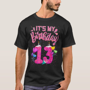 It's My 13th Birthday Doughnut Happy 13 Years Old T-Shirt