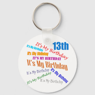 It's My 13th Birthday Gifts Keychain