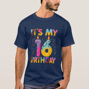 It's My 16th Birthday Sweet Doughnut 16 Years Old T-Shirt