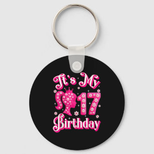 Its My 17th Birthday Girl Doll 17 Years Old Bday G Keychain