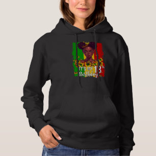 It's My 18th Birthday 18 Years Old Black Melanin W Hoodie