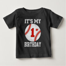 It's My 1st Birthday Baseball Player 1 Year Old