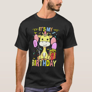 Its My 1st Birthday Giraffe T-Shirt