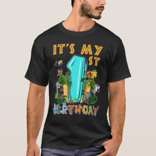 It's My 1st Birthday Safari Jungle Zoo Birthday 1 T-Shirt