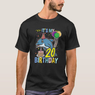 Its My 20Th Birthday Dolphin Sea Animal T-Shirt