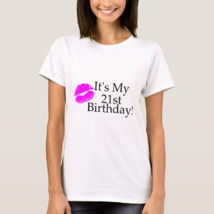 Its My 21st Birthday (Kiss) T-Shirt