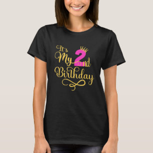 It's My 2nd Birthday Crown T-Shirt