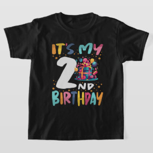 It's My 2nd Birthday Happy Kids Birthday T-Shirt