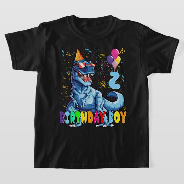It's My 2ND Birthday Shirt Dinosaur Party for 2 ye (Laydown)