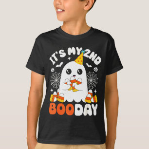 Its My 2nd Boo Day, Funny Halloween Ghost 2nd Birt T-Shirt