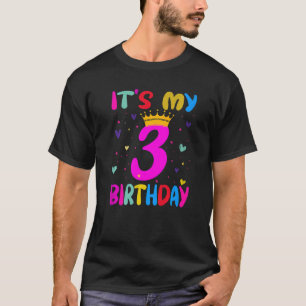 It's My 3rd Birthday 3 Years Old Birthday T-Shirt