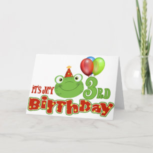 It's My 3rd Birthday Card