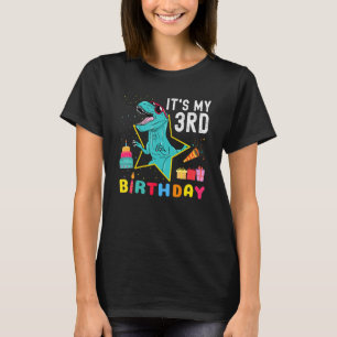 It's My 3rd Birthday Cool Dinosaur 3 Years Old T-Shirt