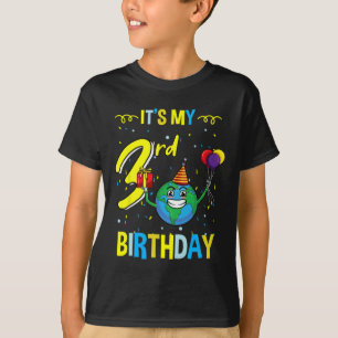 Its My 3rd Birthday Earth Day T-Shirt