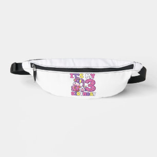 It's My 3rd Birthday Party Cute Girls Doughnut Bir Fanny Pack