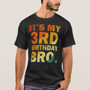 It's My 3rd Birthday Party Three Years Old For Boy T-Shirt