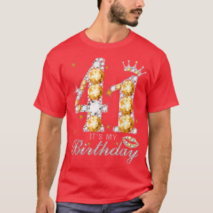 It's My 41th Birthday Queen 41 Years Old Shoes Cro T-Shirt