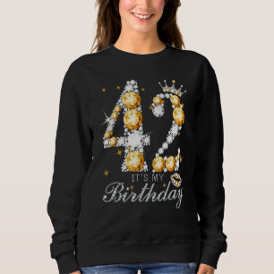 It's My 42th Birthday Queen 42 Years Old Shoes Cro Sweatshirt