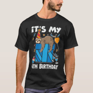 Its My 4th Birthday For Sloth Birthday Costumes Ou T-Shirt