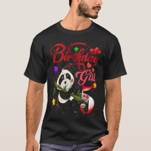 It's My 5th Birthday Girl Panda 5 Years Old Panda T-Shirt